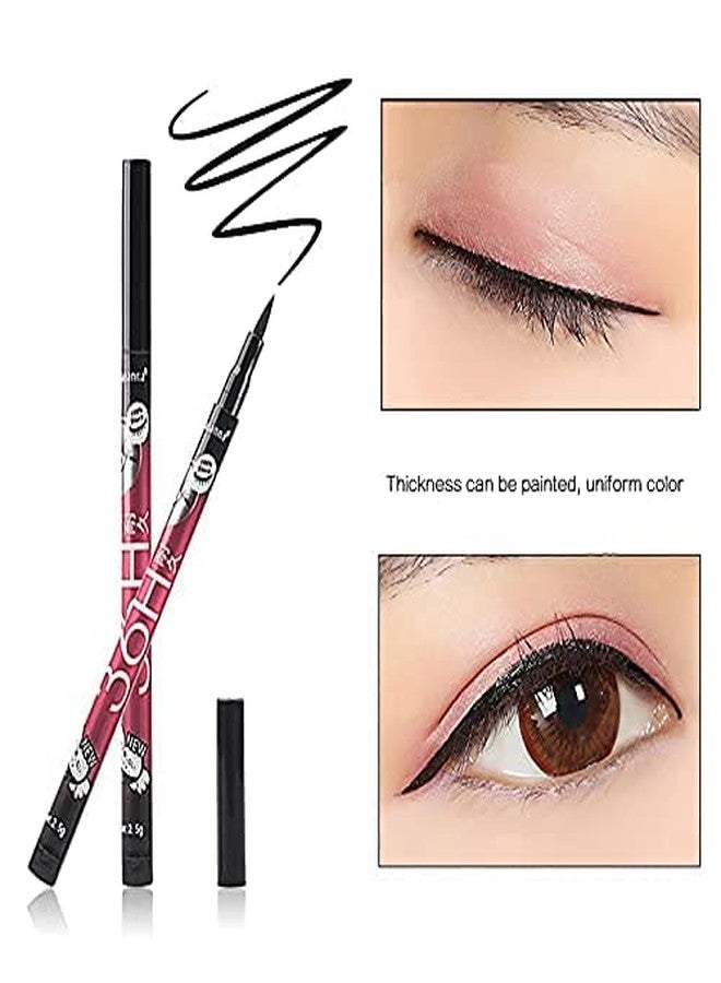 Kezona Waterproof Black Liner Sketch Pen for Women and Girls for Liquid Eye Makeup, Long Lasting, and Extra Shine (Pack of 3) - Image 3