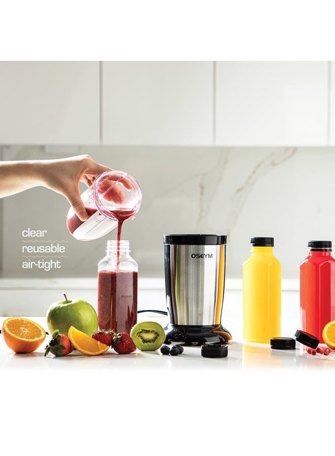 DECADORN 12oz Plastic Juice Bottles For Juicing - 20 Pack Plastic Bottles With Caps - MADE IN USA Juicing Bottles Reusable With Lids - Juicer Bottles With Tamper Evident Caps - Juice Containers - Image 4