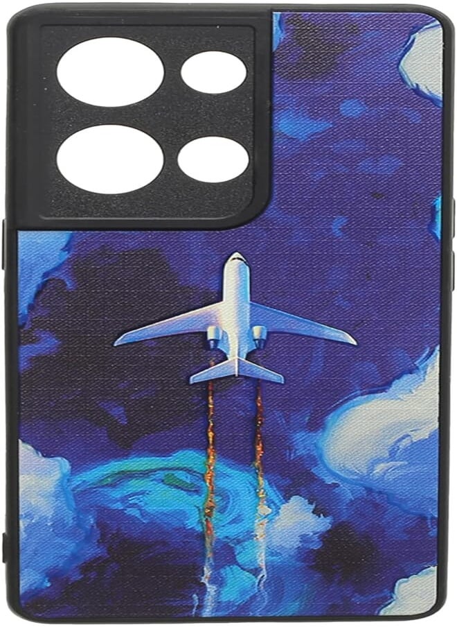 Boter - Boter. Plastic 3D Shockproof Back Case Designed With Raised Edge To Protect Camera lens Airplane Printed Suitable For Oppo Reno 9 Pro Plus - Multi Color - Image 1