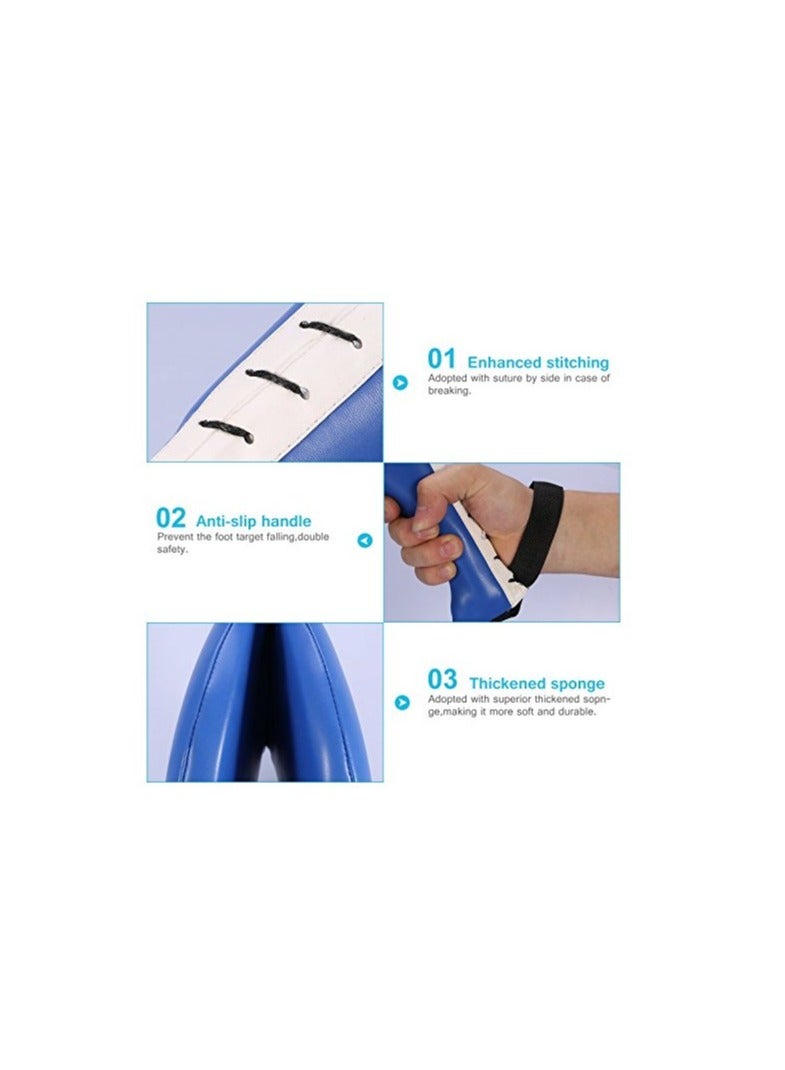 SYOSI Taekwondo Kick Pads, Double Pad Target Durable Strike Boxing Kicking Targets Training Paddles, Pads for Kickboxing and Karate - Image 3