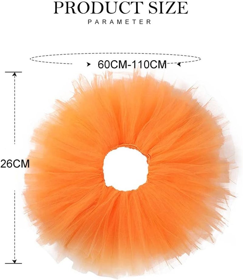 REETAN Tutu Skirt Ballet 6 Layered Tulle Short Tutus for Women - Image 2