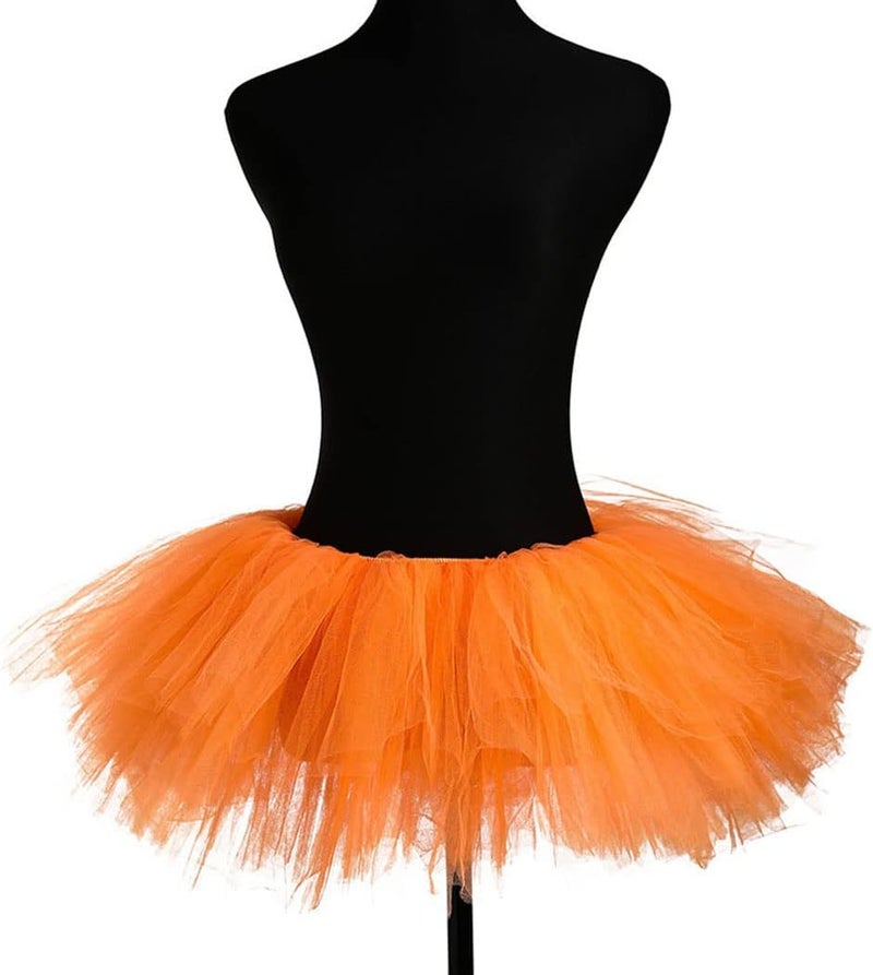 REETAN Tutu Skirt Ballet 6 Layered Tulle Short Tutus for Women - Image 5