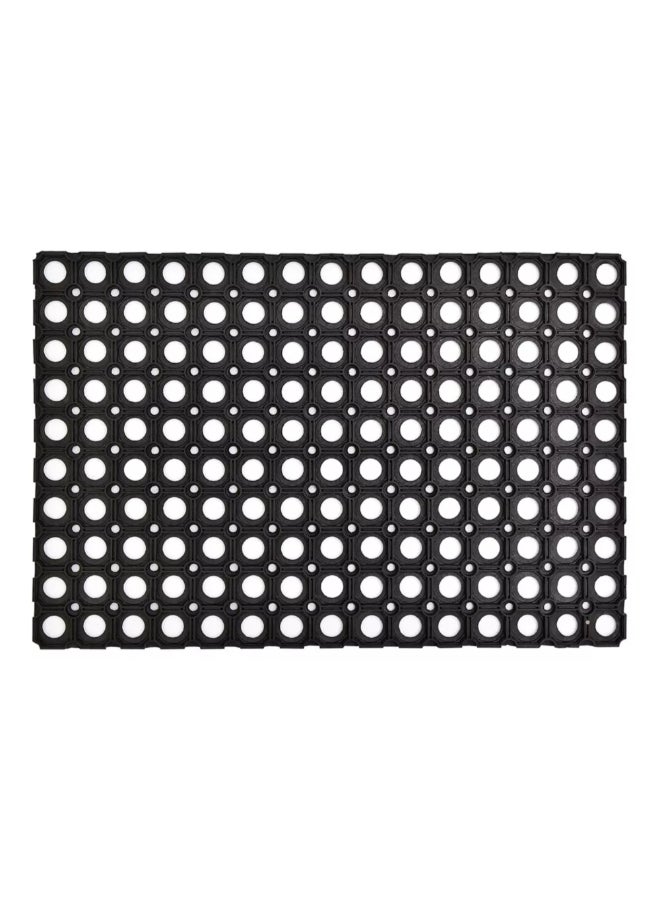 لوانس دعاسة باب مطاطية مستطيلة بتصميم خلية النحل للاستخدام الخارجي أسود 80 x 120 سم LOT8615395 - Image 1