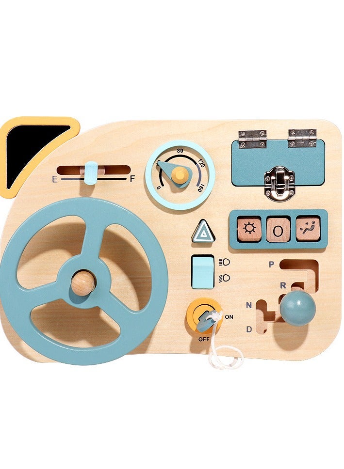 Early Childhood Education Simulation Steering Wheel Board Children's Play House Learning Driving Puzzle Toys - Image 4