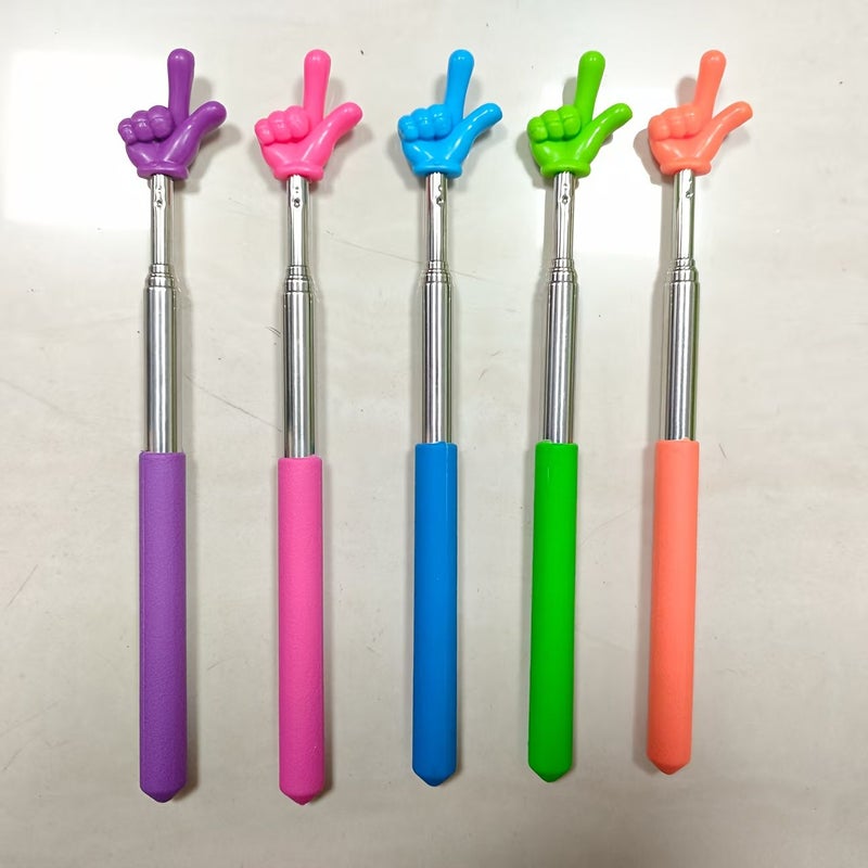Bright Purple Retractable Reading Stick Teacher Teaching Pointer Educational Aid - Image 3