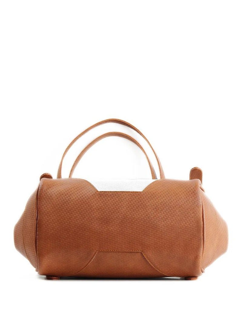 Leather Tote Bag Abstract - Image 3