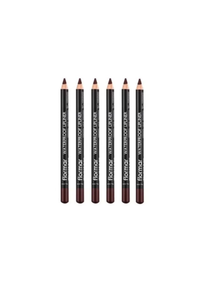 flormar Waterproof Lipliner Pencil 244 Chocolate Fondue Bundle - Image 1