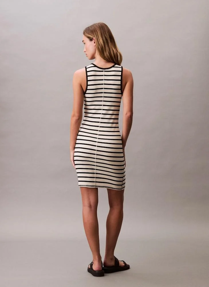 Calvin Klein Jeans Logo Stripe Mini Dress