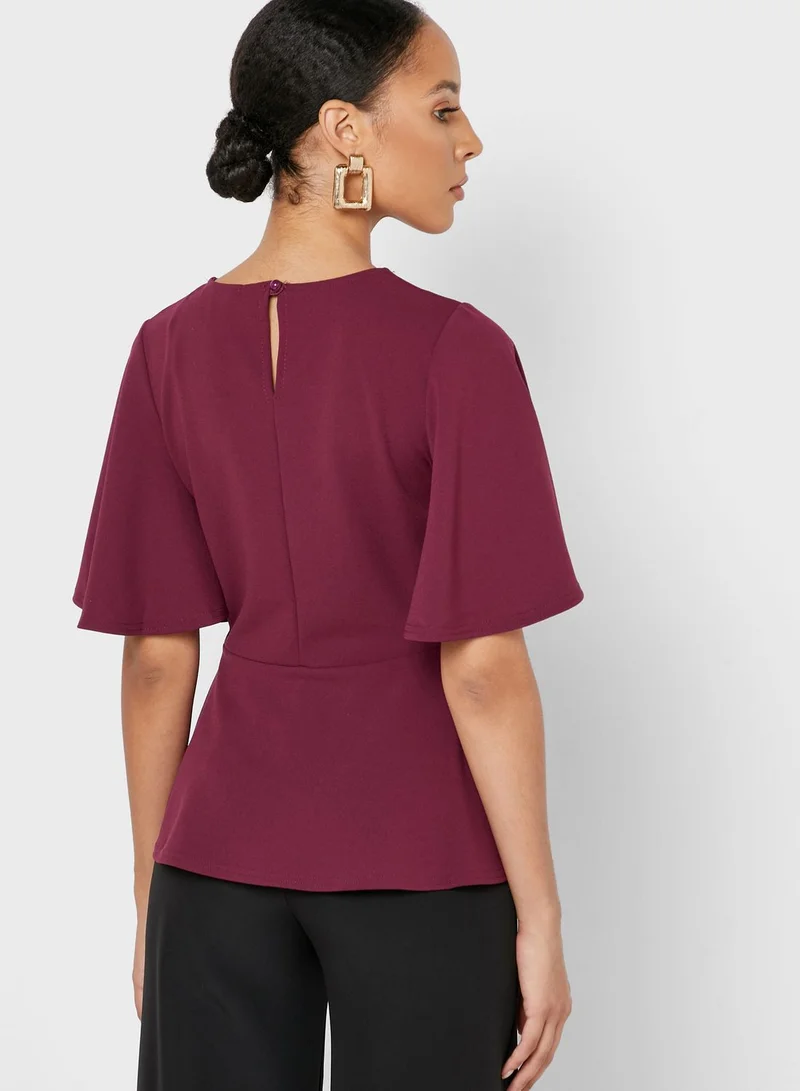 QUIZ Peplum Top