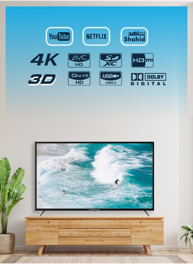 تلفزيون أندرويد 4K مقاوم للانفجار مقاس 55 بوصة مع إطار فائق النحافة وزجاج مقوى بدرجة طيران / واي فاي / بلوتوث / تلفزيون ذكي 4K UHD - أسود - pzsku/Z3B9715B178338C02A993Z/45/1741487911/8f987fb0-2c1d-4efd-bf59-1f20926c7f8c