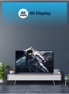 باورولوجي تلفزيون أندرويد 4K مقاوم للانفجار مقاس 55 بوصة مع إطار فائق النحافة وزجاج مقوى بدرجة طيران / واي فاي / بلوتوث / تلفزيون ذكي 4K UHD - أسود  - Image 4