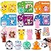 MGparty 28 Pack Valentines Day Popping Eye Toy with Cards Bulk Animal Fidget Toy Keychains for Kids School Classroom Valentines Exchange Gifts - Image 2