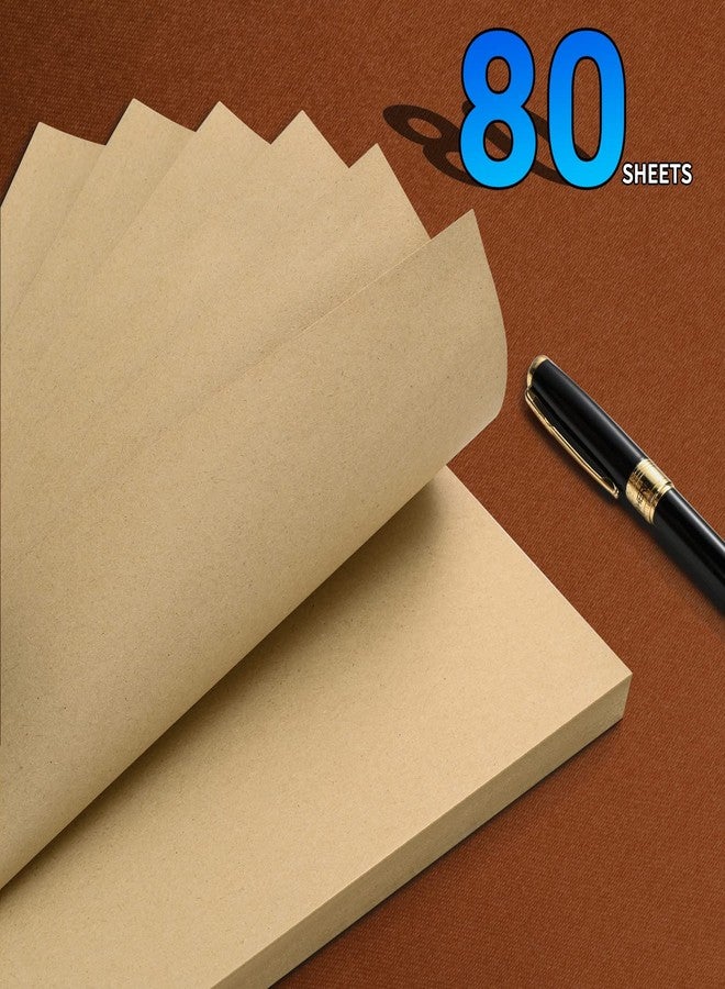 Tofun A6 Blank Vintage Refillable Paper, Retro A6 Binder Refills Paper for 6-Ring Binders Planner Traveller Journal Notebook Dairy, Blank Filler Paper, 80 Sheets 160 Pages, Blank - Image 3