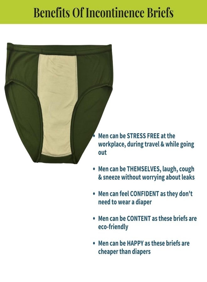 Pristine Life | Incontinence Underwear For Men | Absorbs 35ml Of Leaks | Wash & Reuse | Anti Bacterial, Hygienic & Leakproof | Comfy Cotton | Pack Of 2 | Navy Blue & Grey | 4XL - Image 5