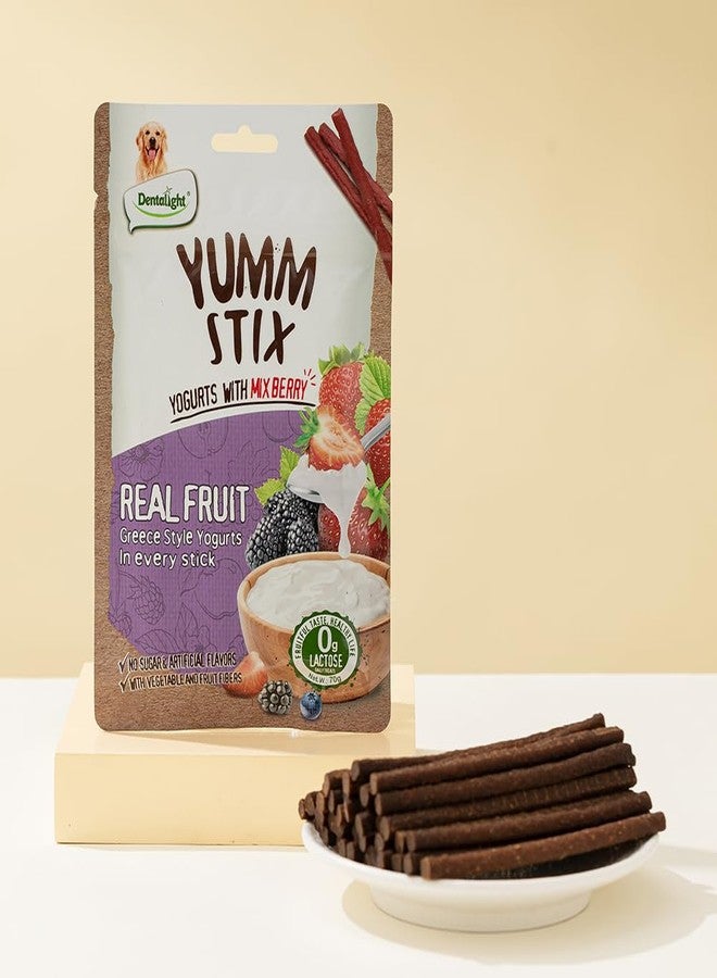Dentalight - Yumm Stix Tuna Yogurts Stick Dog Treat Training Snack 70g, (70g, Mix Berry) - Image 2