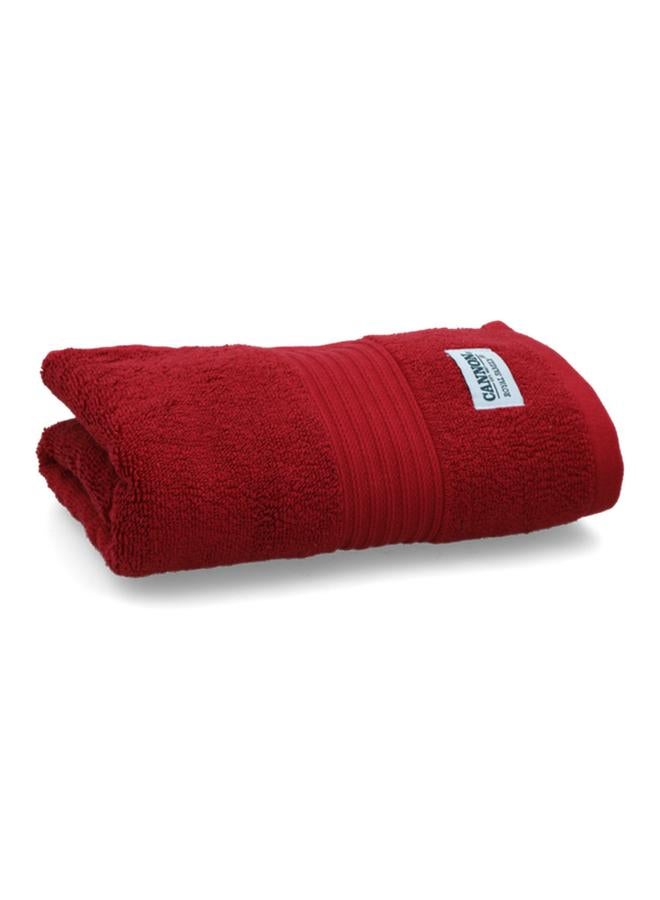 Cannon Highly Absorbent And Quick Drying Cotton Face Towel Burgundy 50 X 100Cm - Image 3