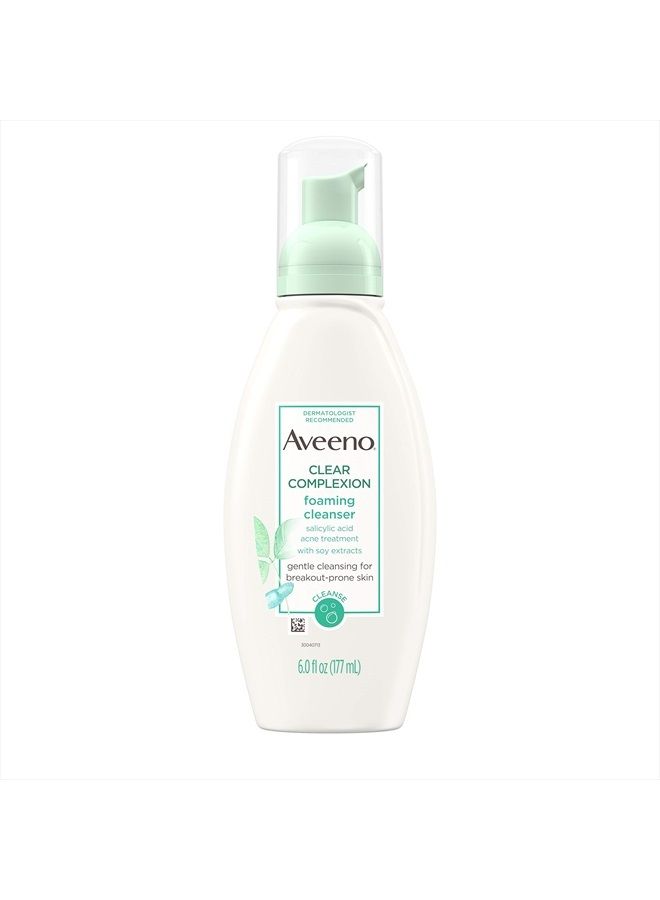 Aveeno Active Naturals Clear Complexion Foaming Cleanser 6 OZ (PACK OF 2) - Image 1