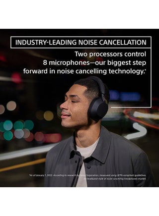 WH-1000XM5 Wireless Noise-Cancelling Headphones Black - view 5