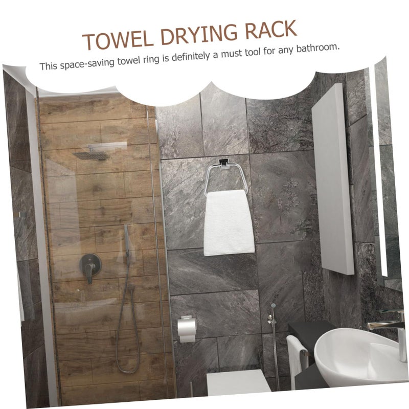 Wall Mounted Towel Holder Bathroom Stainless Steel Storage Rack Kitchen - Image 5