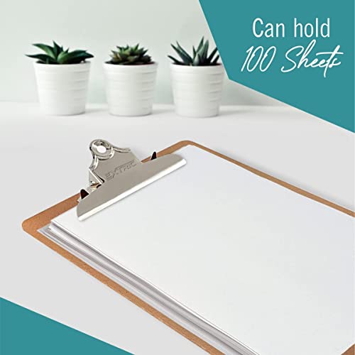 EXTRIC Legal Size Clipboard, 9" x 15.5" Large Clip Board with Sturdy Metal Clip, Heavy Duty, High Capacity Wooden Clipboard - Image 3