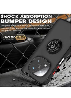 ELTRAZONE Xiaomi Redmi Note 14 Pro Plus 5G Case – Rotational Metal Ring Grip, Kickstand Feature, Magnetic Car Mount Holder, Shockproof TPU Bumper for Ultimate Protection – Slim, Durable Case for Redmi Note 14 Pro Plus 5G  - Image 4