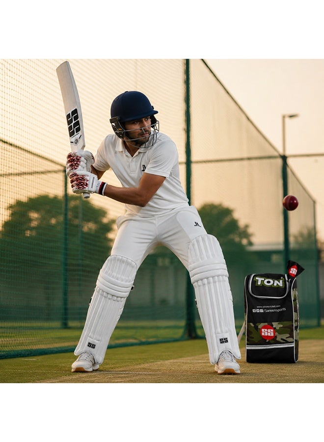 SS Cricket Kit Full Size with Bat, Pads, Gloves, Thigh Guard, Elbow Guard, Ball & Bag – Complete Adult Cricket Set - Image 5