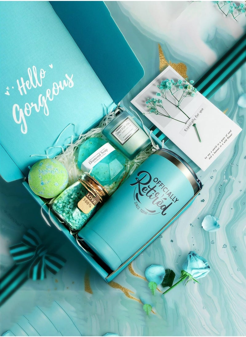 Gift Basket for Women - Birthday Gifts for Women, Gift Set for Women Contains 9 Unique Gift Ideas for Women, Relaxing Spa Treatment Package for Women, Gifts for Wife Besties Sisters