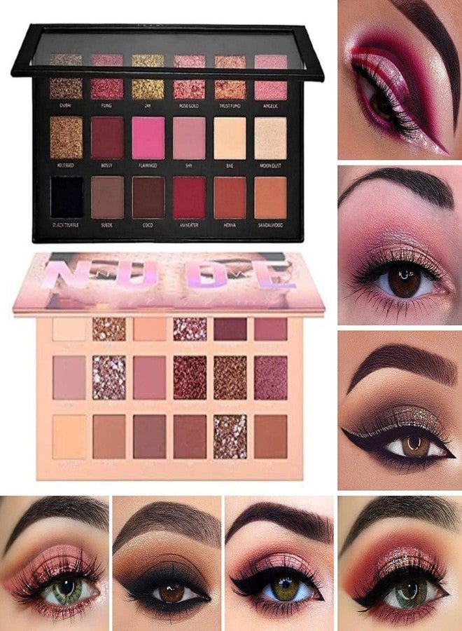 HUDACRUSH BEAUTY New Nude and Rose Gold Remastered Edition Eyeshadow palettes (36 Shades in One kit) - Image 3
