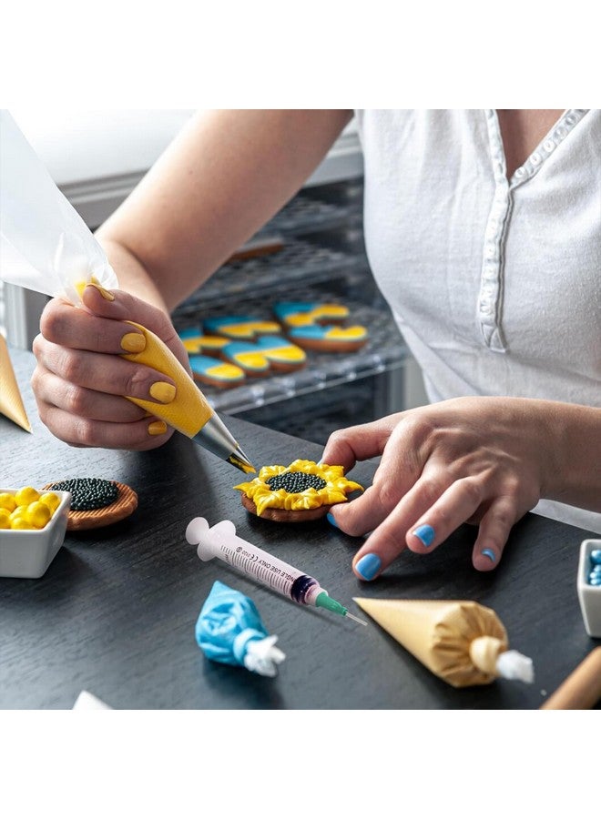 كرييتف هوبيز محقنة وضع الغراء Creative Hobbies® لأحجار الراين المسطحة والحرف اليدوية، 5 مل مع طرف دقيق برتقالي مقاس 15 - عبوة اقتصادية من 10 قطع - Image 4