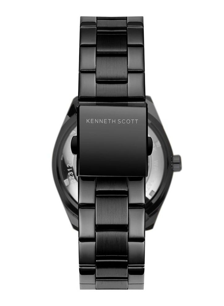 كينيث سكوت ساعة ميكانيكية رجالية من الفولاذ المقاوم للصدأ - Image 3