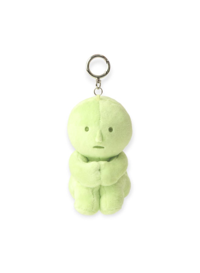 Smiski Plush Toy Keyring - Cute Sitting Stuffed Character Hanging Pendant Charm for Bags and Keys - Image 1