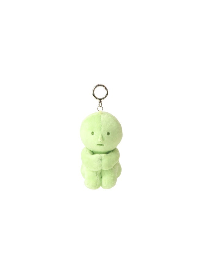 Smiski Plush Toy Keyring - Cute Sitting Stuffed Character Hanging Pendant Charm for Bags and Keys - Image 2