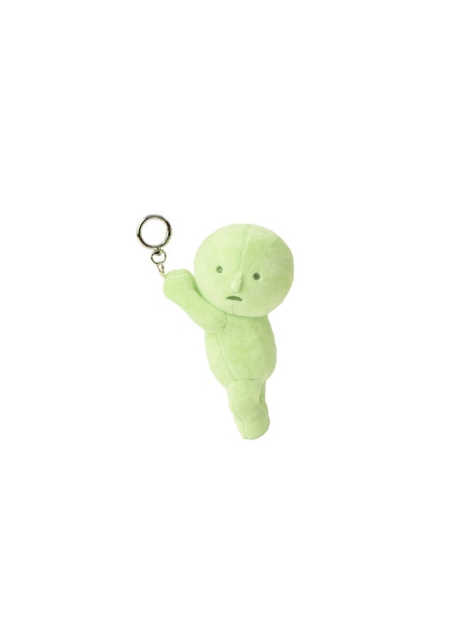 Smiski Plush Toy Keyring - Cute Sitting Stuffed Character Hanging Pendant Charm for Bags and Keys - Image 3
