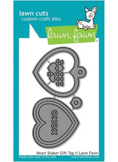 Lawn Fawn Lawn Cuts Custom Craft Die Heart Shaker Gift Tag Lf2174  - Image 1