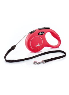 Flexi FLEXI New Classic Cord Retractable Dog Leash for Small Dogs up to 26 lbs. - 16 ft., Red | Tangle-Free Pet Walking Leash with One-Handed Brake, Pause, Lock|German Quality Product  - Image 1