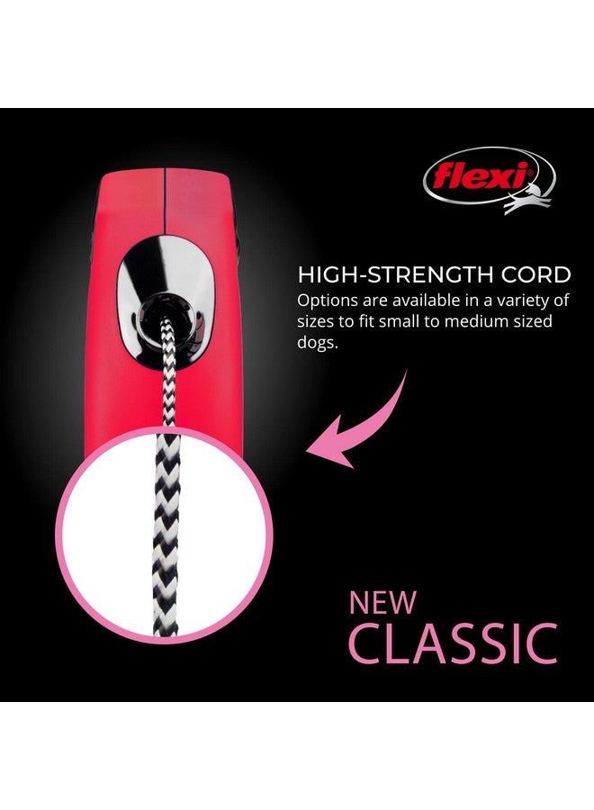 FLEXI New Classic Cord Retractable Dog Leash for Small Dogs up to 26 lbs. - 16 ft., Red | Tangle-Free Pet Walking Leash with One-Handed Brake, Pause, Lock|German Quality Product - Image 2