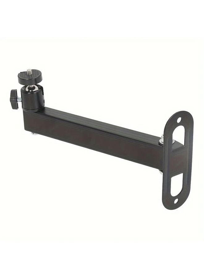 Black Single Arm 787inch Adjustable Projector Wall Mount Bracket 2kg Capacity - Image 2