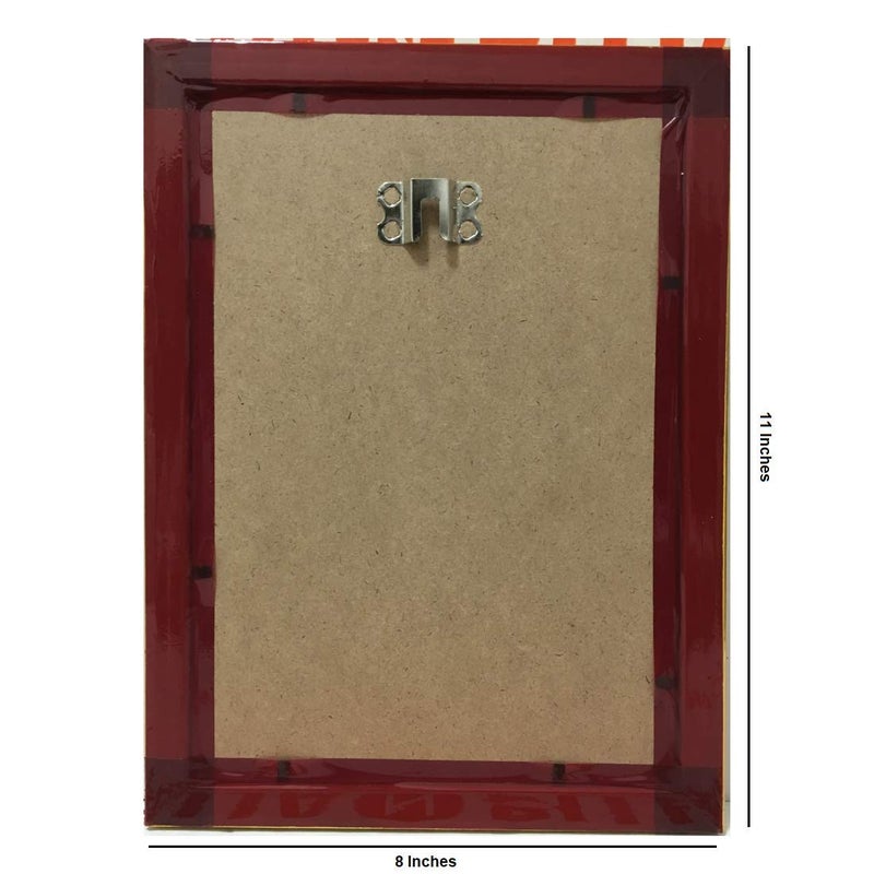 Puja N Pujari Puja N Pujari God Photo Frames Goddes Lakshmi Ashta Lakshmi Gold Coated Synthetic Photo Frame for Wall Hanging Puja Mandir Small L H 8 11 Inches polyresin  - Image 2