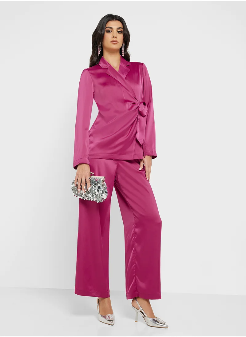 VERO MODA Vmflowi Knot Detail Wrap Blazer