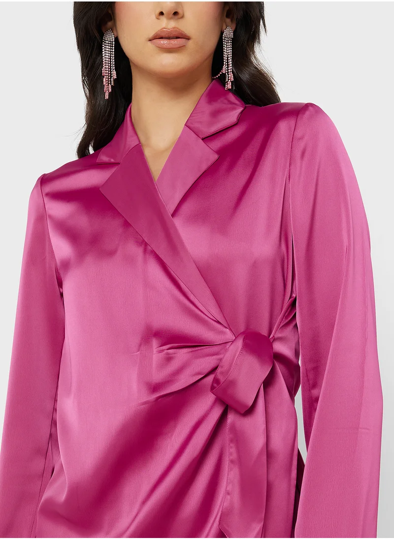 VERO MODA Vmflowi Knot Detail Wrap Blazer