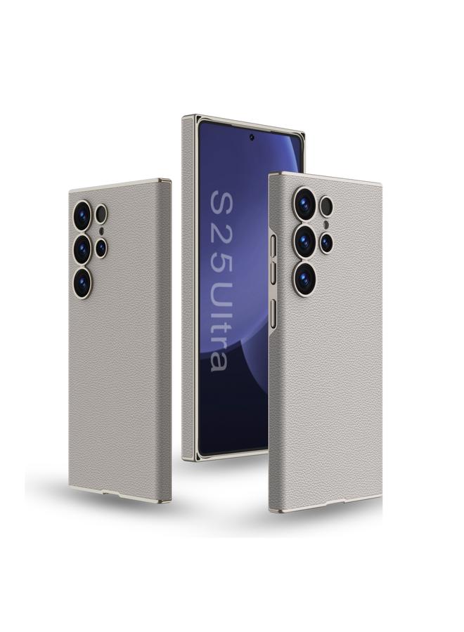 Case For Samsung Galaxy S25 Ultra 5G Skin-feeling Leather Curved Phone Case