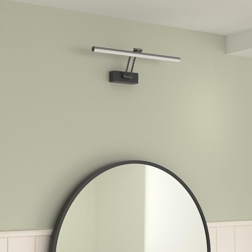 HOWMZON Wireless Picture Light, 16 inches, Battery Operated, Dimmable Black Metal LED Art Light for Wall Sconce - Image 2