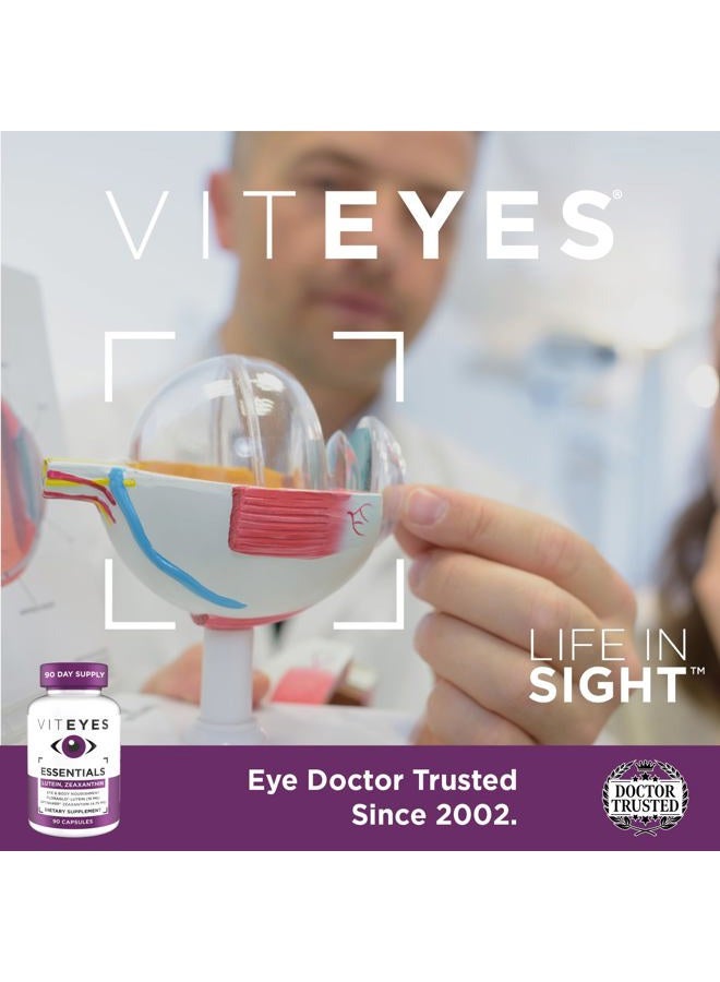 Viteyes Essentials Eye Health Dietary Supplement, Lutein & Zeaxanthin for Macular Support, 90 Capsules - Image 5