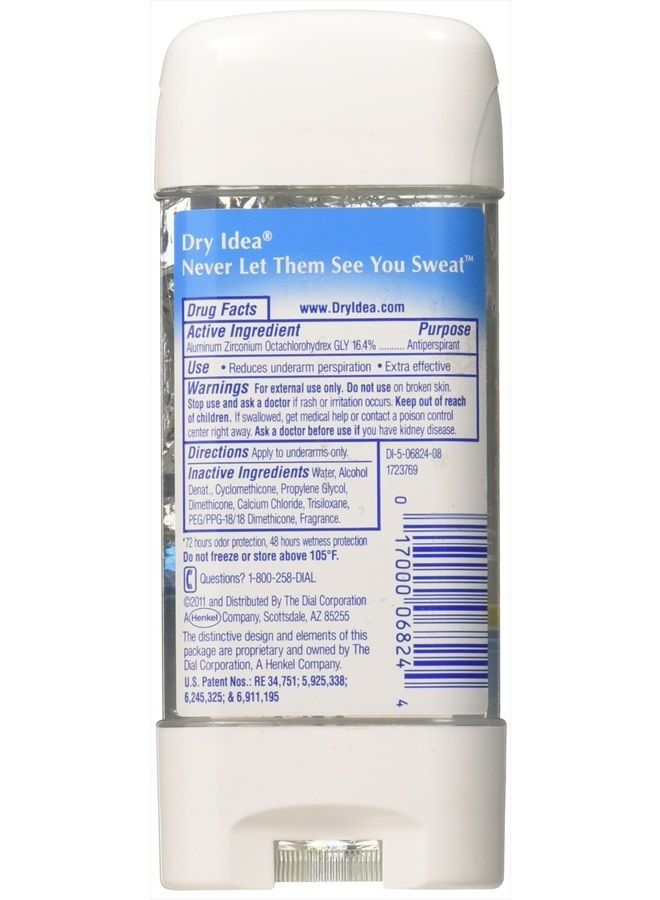 Dry Idea Clear Gel Antiperspirant/Deodorant, Powder Fresh - 3 oz - Image 2