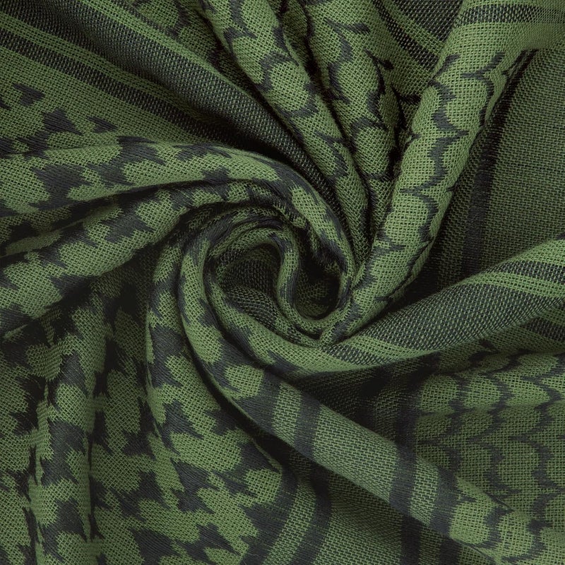 Aonal Store Military Shemagh Tactical Desert Scarf, 100% Cotton Keffiyeh Neck Head Scarf Wrap for Men Women - Image 3