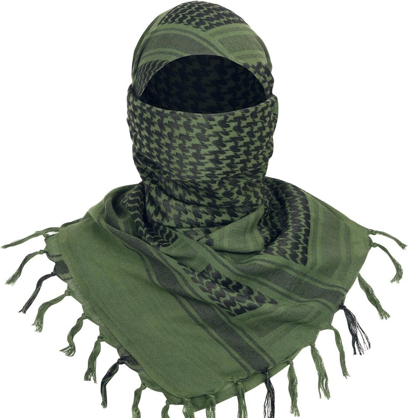 Aonal Store Military Shemagh Tactical Desert Scarf, 100% Cotton Keffiyeh Neck Head Scarf Wrap for Men Women - Image 2