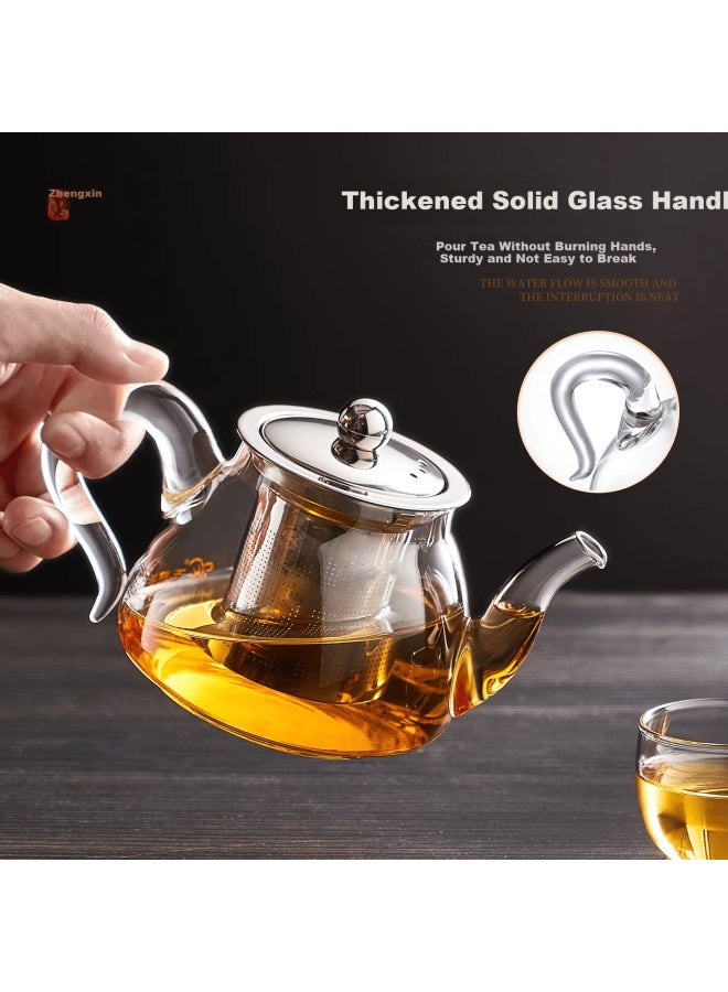 Yihutea Yihu Tea Glass Teapot High Temperature Resistant Filtered Tea Brewing Pot For Home Use Electric Ceramic Stove Compatible Tea Water Separation Teapot Tea Infuser - Image 5