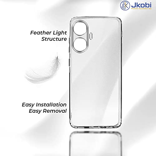 Jkobi Back Cover for Realme Narzo N55 (Silicone Clear Shockproof Case with Camera Protection | Soft and Flexible | Transparent) - Image 2