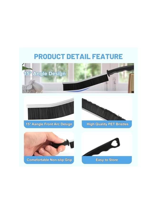 erorex 11Pcs Crevice Cleaning Brush Set, Hard Bristle Cleaning Supplies for Kitchen, Bathroom, Corner, Grout, Sink, Cup, Teapot, Bottle, Blender - Image 4