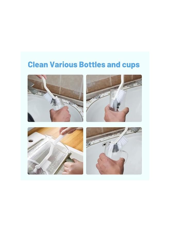 erorex 11Pcs Crevice Cleaning Brush Set, Hard Bristle Cleaning Supplies for Kitchen, Bathroom, Corner, Grout, Sink, Cup, Teapot, Bottle, Blender - Image 5